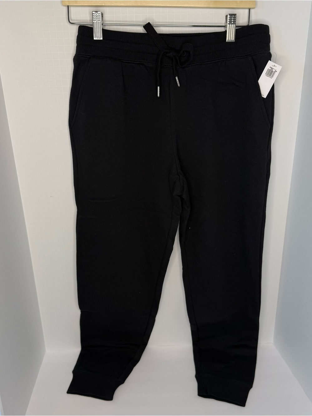 Old Navy Mid-Rise Vintage Street Jogger Black Womens Pants MEDIUM PETITE New